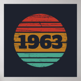 Personligens vintage födelsedag poster