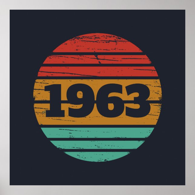 Personligens vintage födelsedag poster (Framsidan)
