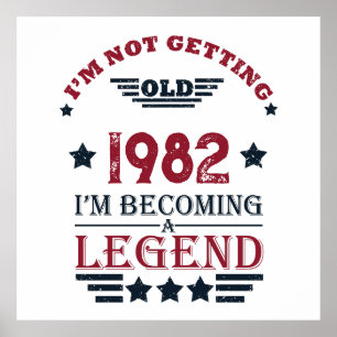 Personligens vintage födelsedag poster