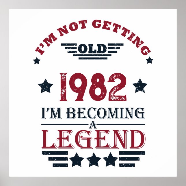 Personligens vintage födelsedag poster (Framsidan)