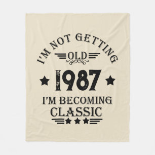 Personligens vintage födelsedagspresent fleecefilt