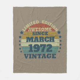 Personligens vintage födelsedagspresent fleecefilt