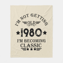 Personligens vintage födelsedagspresent fleecefilt