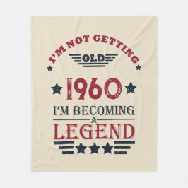 Personligens vintage födelsedagspresent fleecefilt