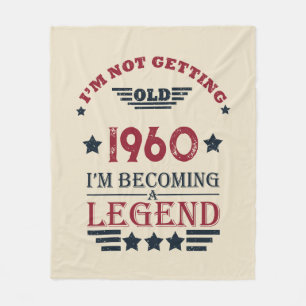 Personligens vintage födelsedagspresent fleecefilt