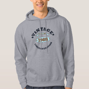Personligens vintage födelsedagspresent hoodie