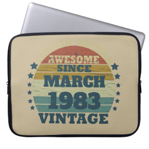 Personligens vintage födelsedagspresent laptop fodral