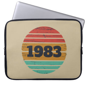 Personligens vintage-födelsedagspresent laptop fodral