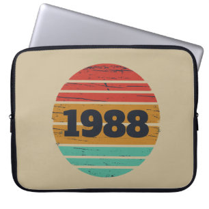 Personligens vintage-födelsedagspresent laptop fodral