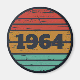 Personligens vintage-födelsedagspresent magnet