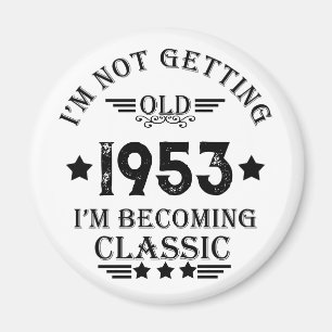 Personligens vintage födelsedagspresent magnet