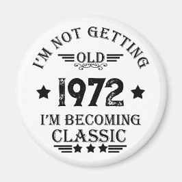 Personligens vintage födelsedagspresent magnet