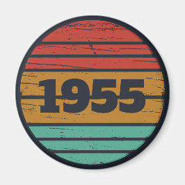 Personligens vintage-födelsedagspresent magnet