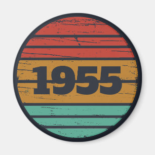 Personligens vintage-födelsedagspresent magnet