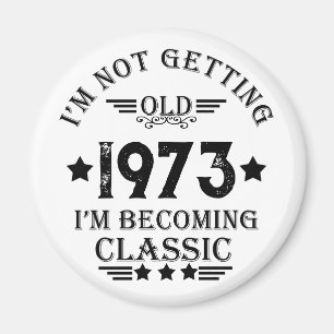 Personligens vintage födelsedagspresent magnet