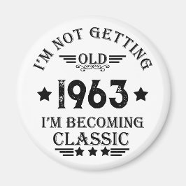 Personligens vintage födelsedagspresent magnet