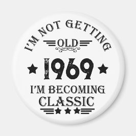 Personligens vintage födelsedagspresent magnet