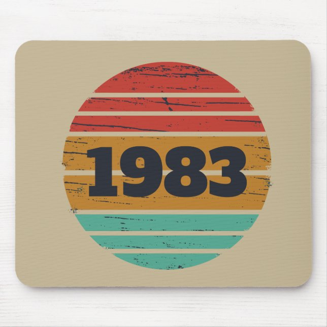 Personligens vintage-födelsedagspresent musmatta (Framsidan)