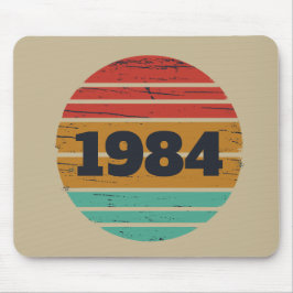 Personligens vintage-födelsedagspresent musmatta