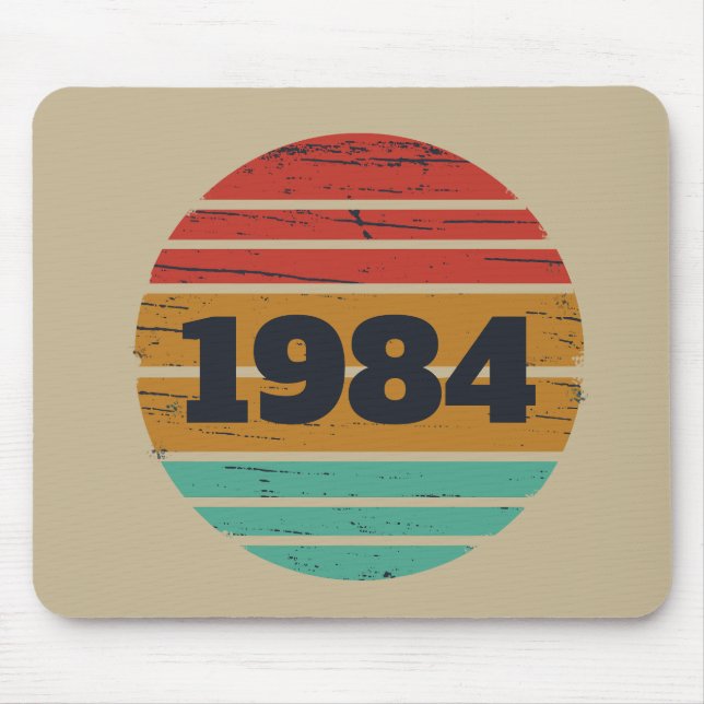 Personligens vintage-födelsedagspresent musmatta (Framsidan)