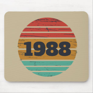 Personligens vintage-födelsedagspresent musmatta