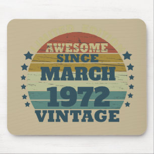 Personligens vintage födelsedagspresent musmatta