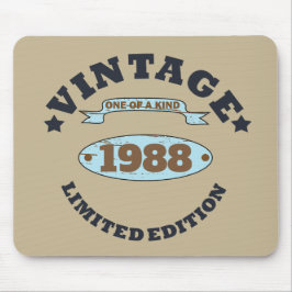 Personligens vintage födelsedagspresent musmatta