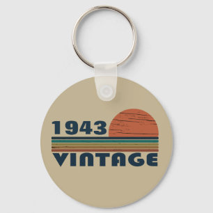 Personligens vintage födelsedagspresent nyckelring