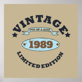 Personligens vintage födelsedagspresent poster