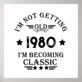 Personligens vintage födelsedagspresent poster