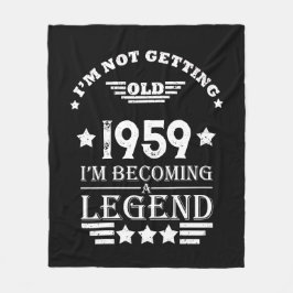 Personligens vintage - födelserbjudanden för 65e fleecefilt