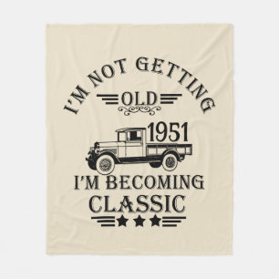 Personligens vintage - födelserbjudanden för 65e fleecefilt