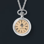 Personligens Vintage Se romersk talerstruktur Armbandsur<br><div class="desc">Den moderna Vintagens klockdesign med ett skeppipande och romerska siffror. Anpassa med ditt namn. Perfekt för biodlare eller honungsbin från kärlek.</div>