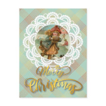 Personligens vykort för Vintage till jul