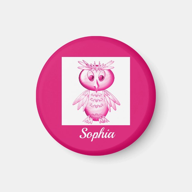 PERSONLIGER i ROSA UGGLA Magnet (Framsidan)