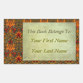 Personligerna bokningsplattor för  av crawlningsmä rektangulärt klistermärke