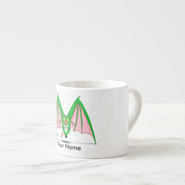 Personligespressomugg med "det M-" monster Espressomugg (Framsida höger)