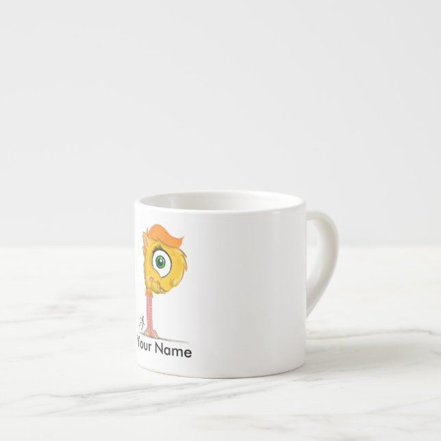 Personligespressomugg med "det p-" monster espressomugg (Framsida höger)