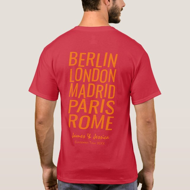 Personligeuropén turnerar den underbara tee shirt (Baksida)