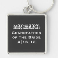 Personligfarfar av bruden Keychain
