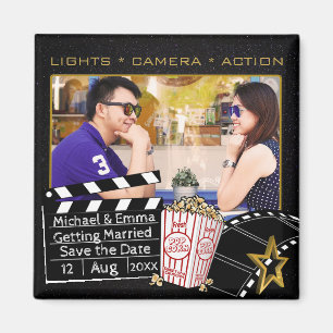 Personligfilmstjärnaspara datera magnet
