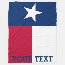 Personligflagga av Texas Fleecefilt