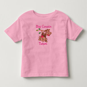 Personligflickan härmar den stora kusinen t-shirt