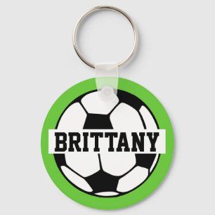 Personligfotbollboll Keychain Nyckelring