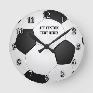 Personligfotbollboll Rund Klocka
