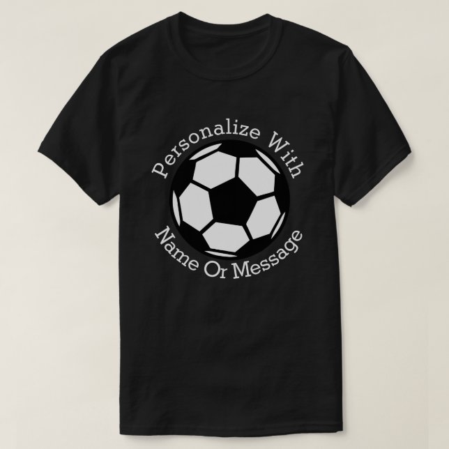 PERSONLIGfotbollboll Tee Shirt (Design framsida)