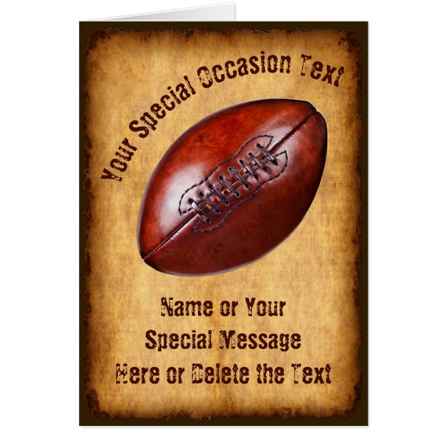 PersonligfotbollFödelsedagskort, några orsakar Hälsningskort (Framsidan)