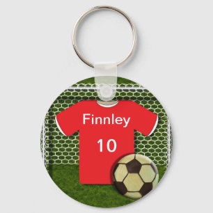 Personligfotbollfotboll Themed Keychain Nyckelring