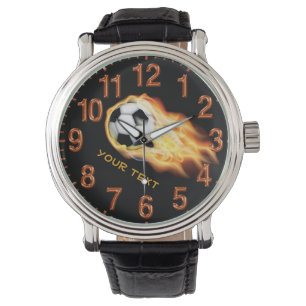 PERSONLIGfotbollklocka med DIN TEXT Armbandsur