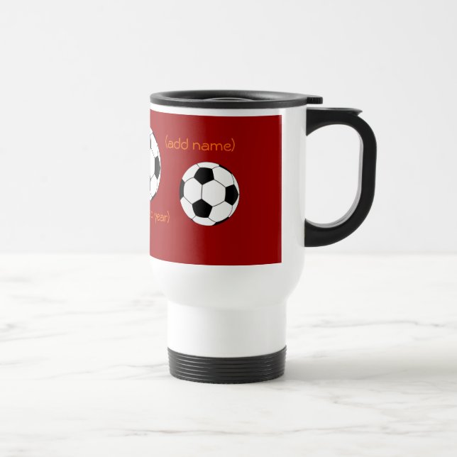 Personligfotbolltravel mug resemugg (Höger)